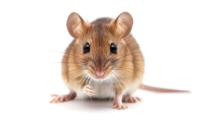 Cute Brown Mouse Looking at Camera