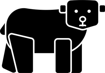 Polar bear icon vector illustration