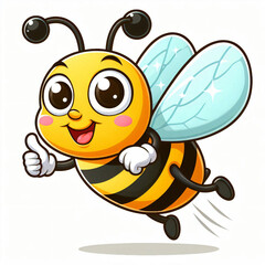 happy flying bee 