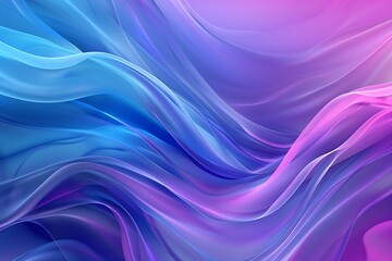 Obraz premium Abstract Blue and Purple Waves