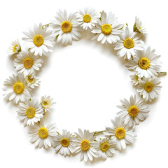 Fototapeta premium Daisy chain frame illustration