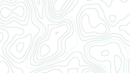 Abstract topographic map background. Abstract white on black background Topographic line map pattern. 