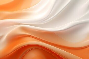abstract background with smooth wavy lines in pink and orange colors
