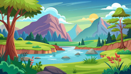 Nature landscape background