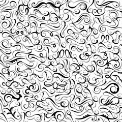 Collection of simple geometric seamless ornamental vector leaf's patterns and swatches. White and grey geometric oriental backgrounds.