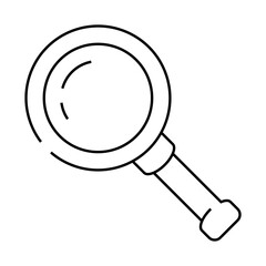 search file line icon vector. search file sign. isolated contour symbol black illustration