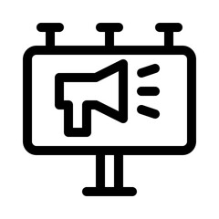 advertisement line icon