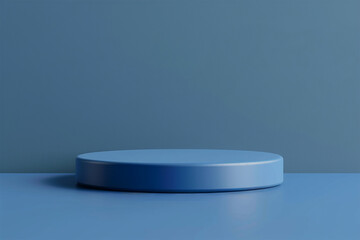 Blue 3d product booth for product display