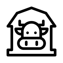 cow line icon