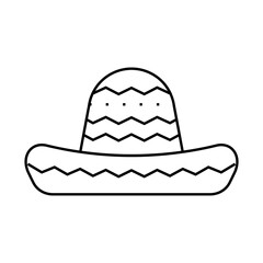 cinco de mayo holiday line icon vector. cinco de mayo holiday sign. isolated contour symbol black illustration