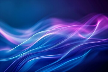 Naklejka premium Abstract Blue and Purple Waves Background