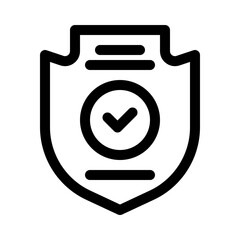 shield line icon
