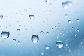 Vector Water drops on glass. Rain drops on transparent background
