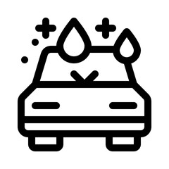 car wax line icon
