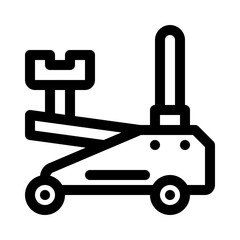 car jack line icon