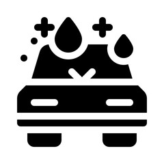 car wax glyph icon