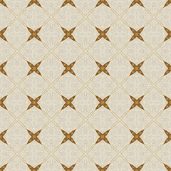 Brightly colored symmetrical seamless pattern created with the help of generative AI and suitable for wallpapers, textures, 3D maps and more