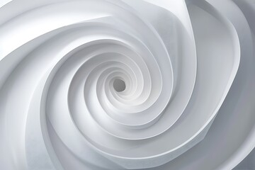 Fototapeta premium Abstract White Spiral Design
