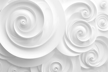 Abstract White Swirls