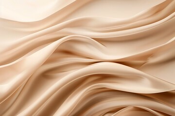 Obraz premium Creamy Draped Satin Fabric