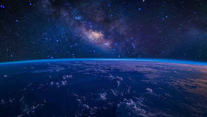 Fototapeta premium Blue Space Wallpaper