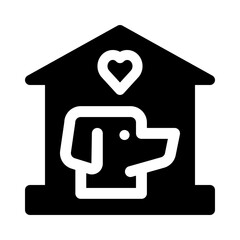 shelter glyph icon