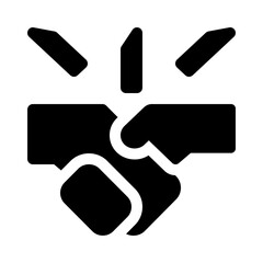 partnership glyph icon