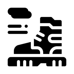 footwear glyph icon