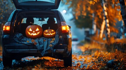 Possessing a halloween party in the car trunk a new movements recognising tradition