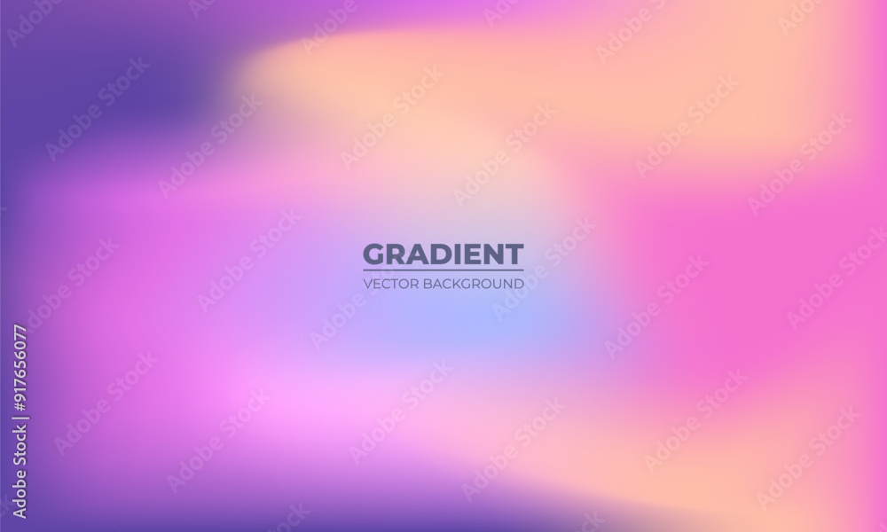 Aufkleber Color gradient abstract background. Saturated colors gradation vector texture. Vibrant color blur abstract background.