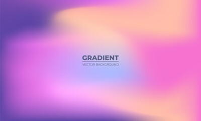 Color gradient abstract background. Saturated colors gradation vector texture. Vibrant color blur abstract background.