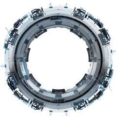 Naklejka premium Technological interface frame illustration