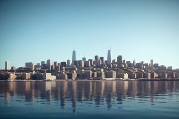Obraz premium city skyline