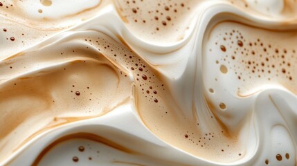 Whipped Cream and Coffee Swirls