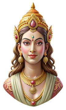 Divine Hindu goddess Parvati