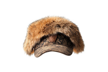 Obraz premium Furry Camouflage Baseball Cap