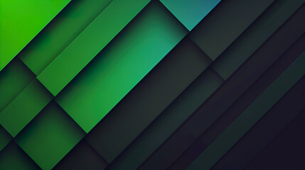 Obraz premium Abstract Diagonal Green and Black Geometric Pattern