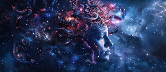 Fototapeta premium Medusa in the Cosmos
