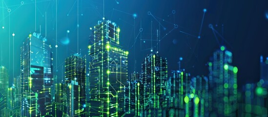 Smart City with Digital Network and Connected Buildings