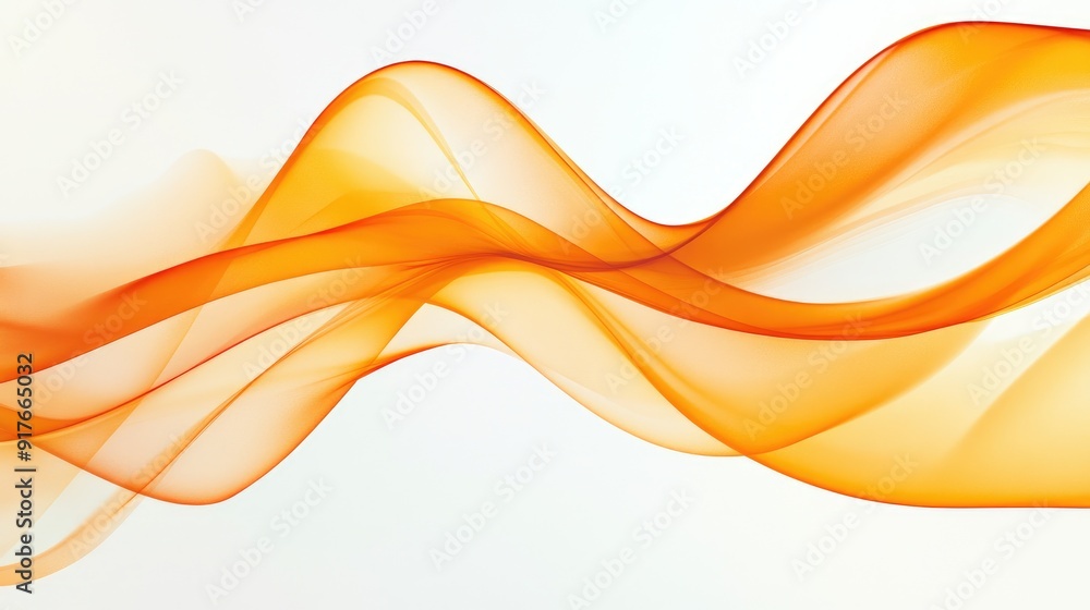 Poster abstract wave background with flowing orange lines, ideal for dynamic and energetic concepts