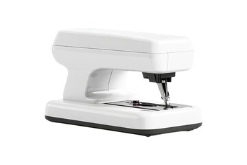 White Sewing Machine Isolated