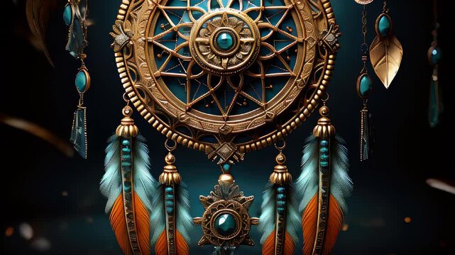 Dream catcher craft tutorial using vibrant beads and feathers at sunset