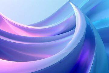 Fototapeta premium Abstract 3D Curved Shapes