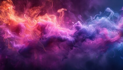 Obraz premium Abstract Cosmic Swirls of Color