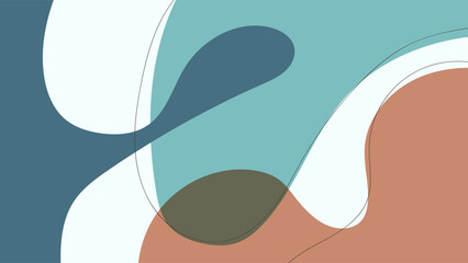 ABSTRACT BACKGROUND FLAT COLOR WITH HAND DRAWN SHAPES VECTOR DESIGN TEMPLATE FOR WALLPAPER, COVER DESIGN, HOMEPAGE DESIGN