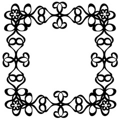 Original patterned black pad on a white background