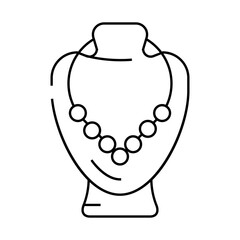 bijouterie accessory line icon vector. bijouterie accessory sign. isolated contour symbol black illustration