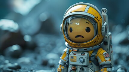 Fototapeta premium A Curious Astronaut