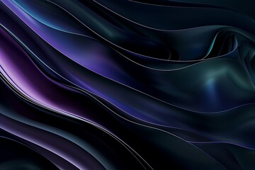 Fototapeta premium Abstract Dark Blue and Purple Waves