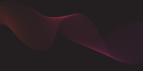 Abstract wave blend lines on transparent background. Design for banner, wallpaper, background and many more. Undulate Grey Wave Swirl, frequency sound wave, twisted curve lines with blend effect.